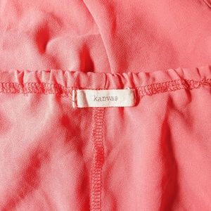 Kanvas Tops - Kanvas Asymetrical Sleeveless Peach Tank Top MED Kanvas Tops - Kanvas Asymetrical Sleeveless Peach Tank Top MED